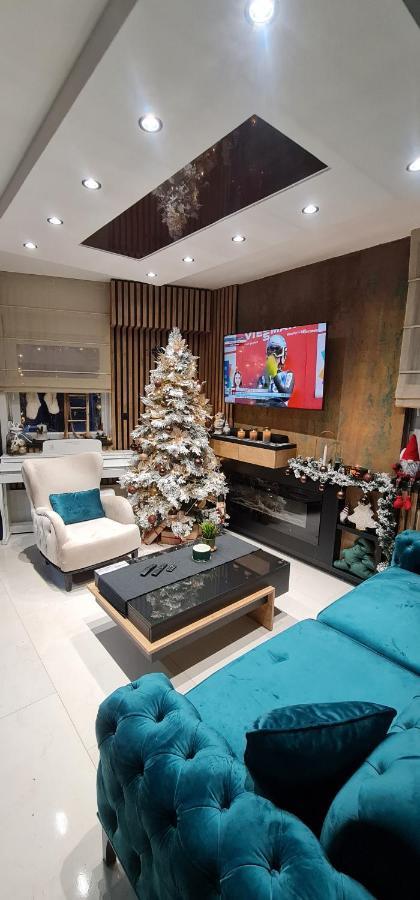 Design Apartment Platinium Spa Lux 5 Star "Havana" Completely Private Wellness & Spa Free Included Sauna & Jacuzzi & Salt Wall & Fire Place & 3D Ceilings & Business Wifi & Netflix & Keyless Code Entry & Full Smart App & Secure 2 Parking Place Τσούπρια Εξωτερικό φωτογραφία