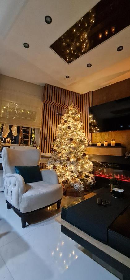 Design Apartment Platinium Spa Lux 5 Star "Havana" Completely Private Wellness & Spa Free Included Sauna & Jacuzzi & Salt Wall & Fire Place & 3D Ceilings & Business Wifi & Netflix & Keyless Code Entry & Full Smart App & Secure 2 Parking Place Τσούπρια Εξωτερικό φωτογραφία