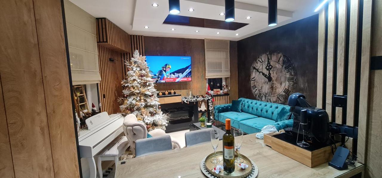 Design Apartment Platinium Spa Lux 5 Star "Havana" Completely Private Wellness & Spa Free Included Sauna & Jacuzzi & Salt Wall & Fire Place & 3D Ceilings & Business Wifi & Netflix & Keyless Code Entry & Full Smart App & Secure 2 Parking Place Τσούπρια Εξωτερικό φωτογραφία