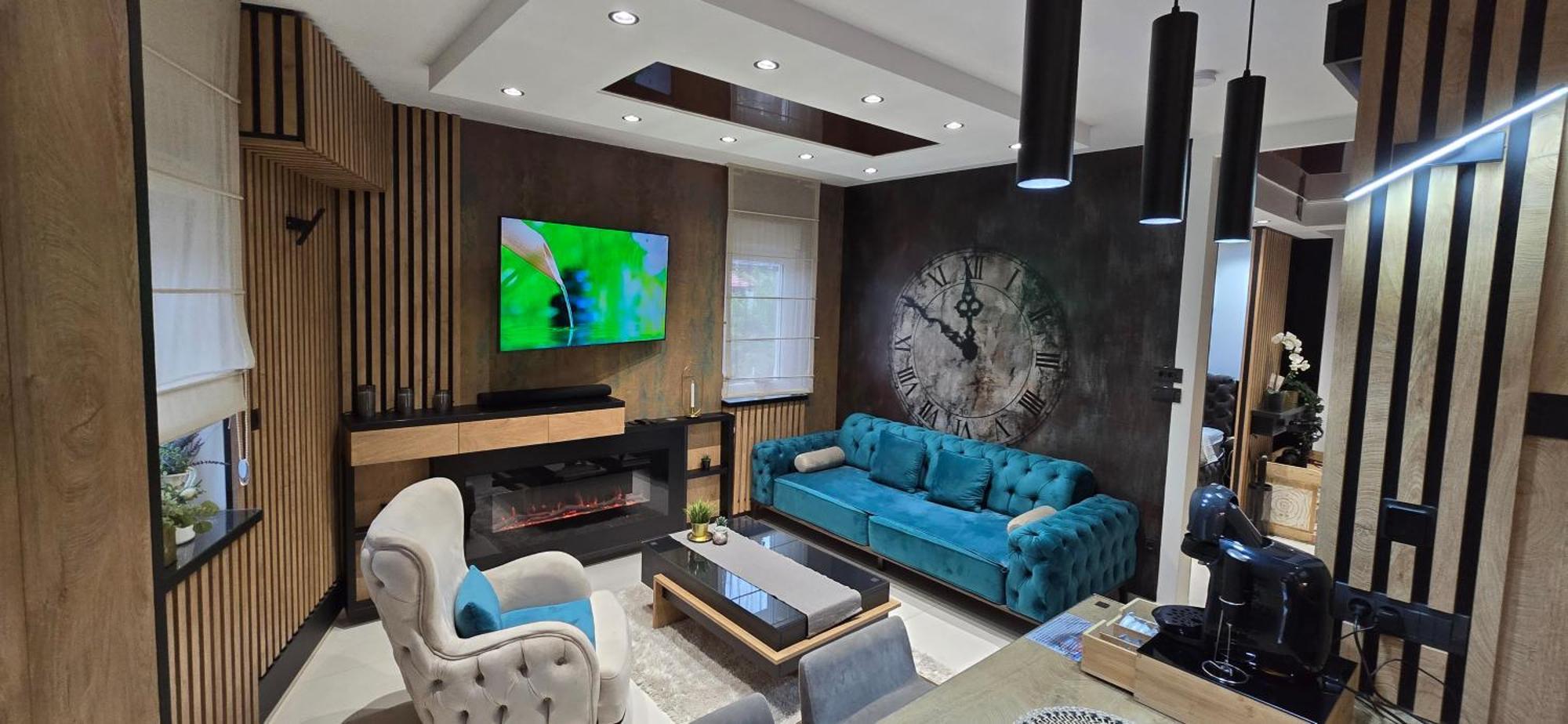 Design Apartment Platinium Spa Lux 5 Star "Havana" Completely Private Wellness & Spa Free Included Sauna & Jacuzzi & Salt Wall & Fire Place & 3D Ceilings & Business Wifi & Netflix & Keyless Code Entry & Full Smart App & Secure 2 Parking Place Τσούπρια Εξωτερικό φωτογραφία