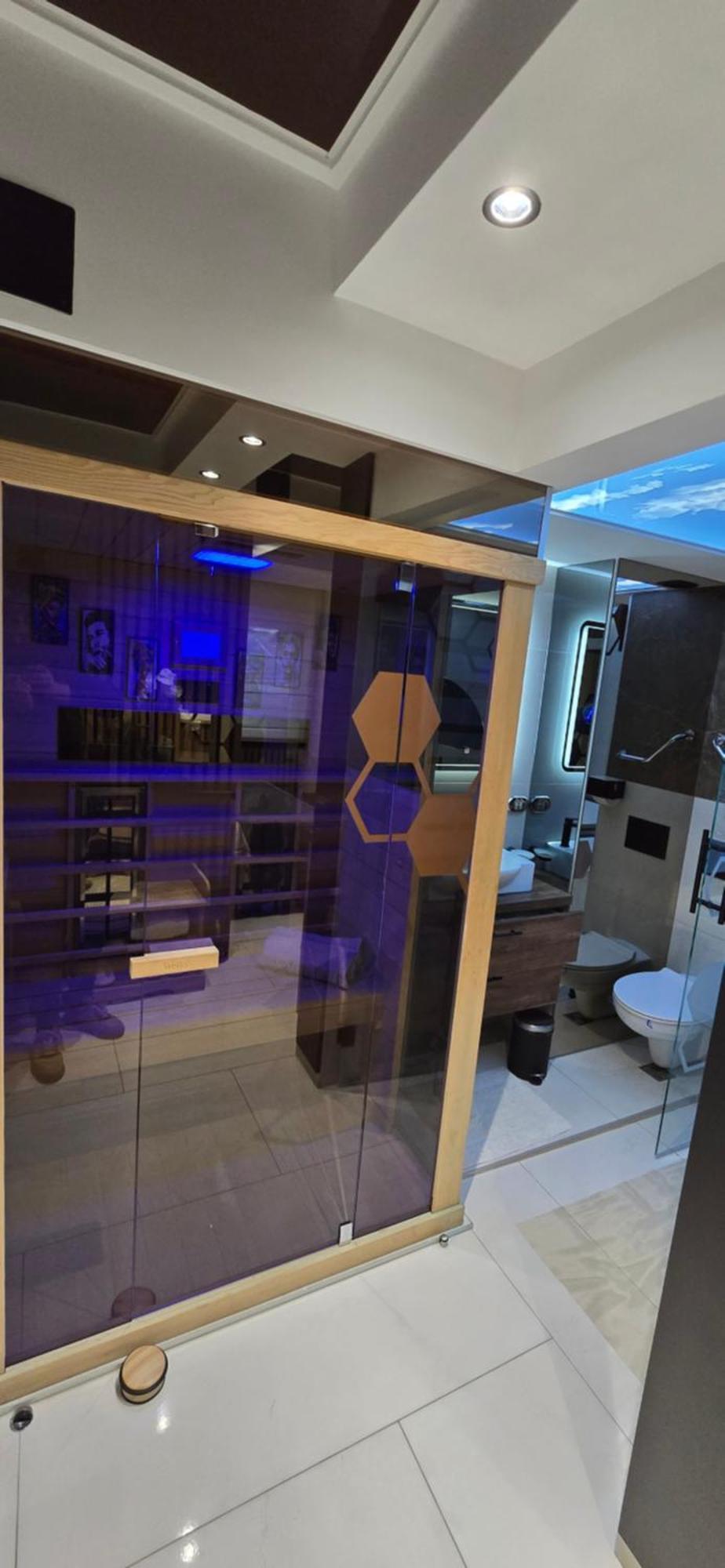Design Apartment Platinium Spa Lux 5 Star "Havana" Completely Private Wellness & Spa Free Included Sauna & Jacuzzi & Salt Wall & Fire Place & 3D Ceilings & Business Wifi & Netflix & Keyless Code Entry & Full Smart App & Secure 2 Parking Place Τσούπρια Εξωτερικό φωτογραφία